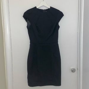 Fitted Cap-Sleeve Dress / Work Dress